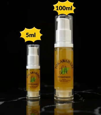 Perbandingan Saiz 10ml vs 100ml Gambir Serawak
